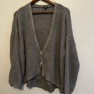 Wild Fable Grey Cropped Sweater